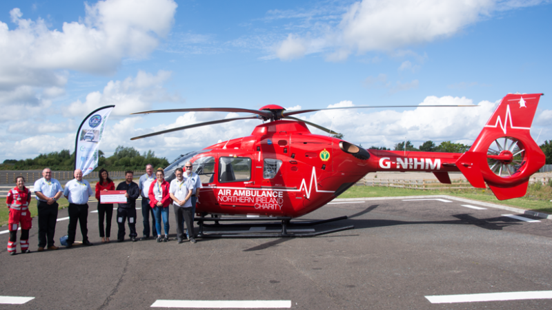 UAC Easter Stages Rally donates proceeds from Programme sales to Air Ambulance Charity